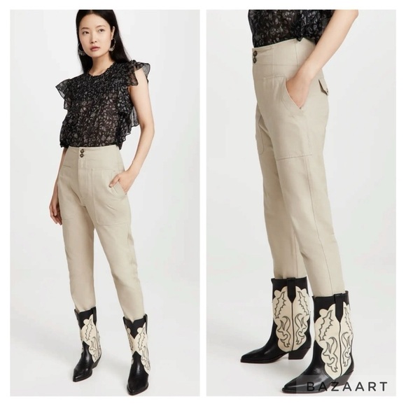 NWT Isabel Marant Etoile Pralunia Pants Sz 38 EU - Picture 2 of 16